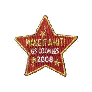 2008 GS Cookies Make It A Hit! Girl Scouts Embroidered Patch